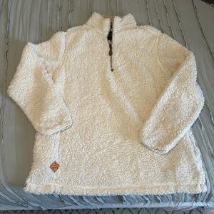 Simply Southern Quarter Zip Sherpa Pullover | Size XL